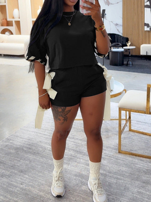 Tied Shorts Set
