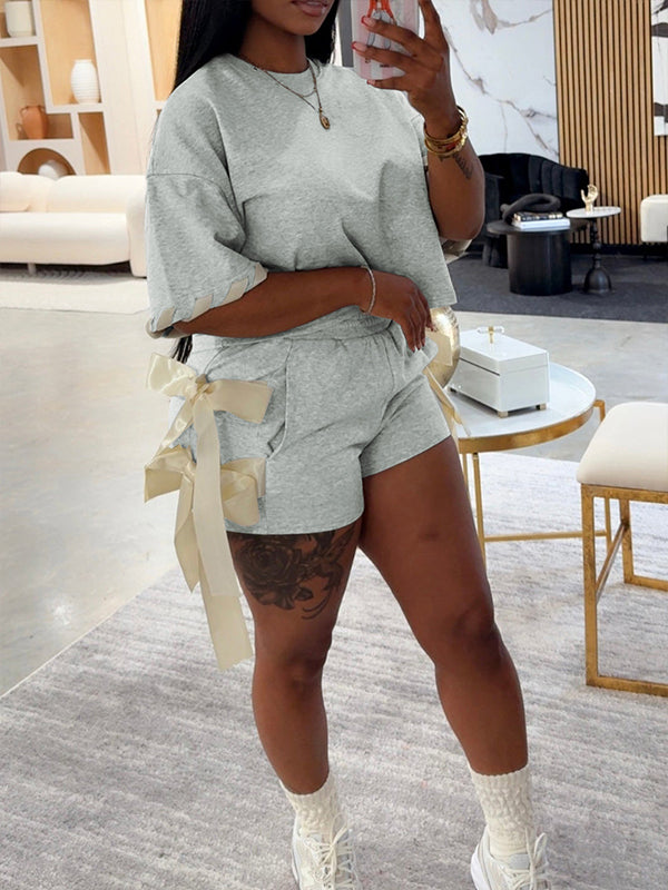 Tied Shorts Set