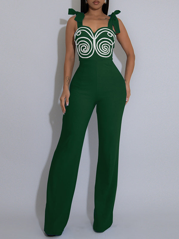 Tie Shoulder Jumpsuit