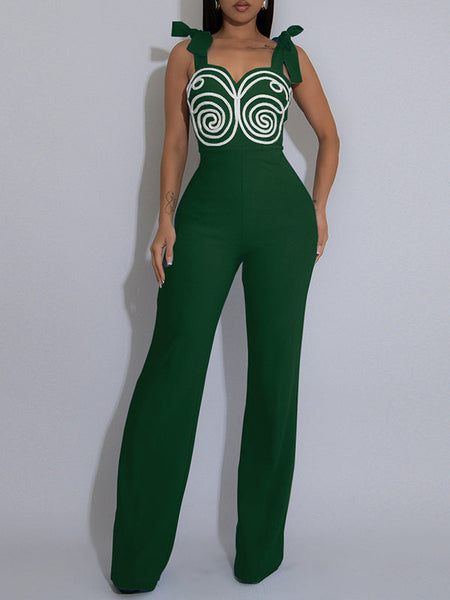 Tie Shoulder Jumpsuit