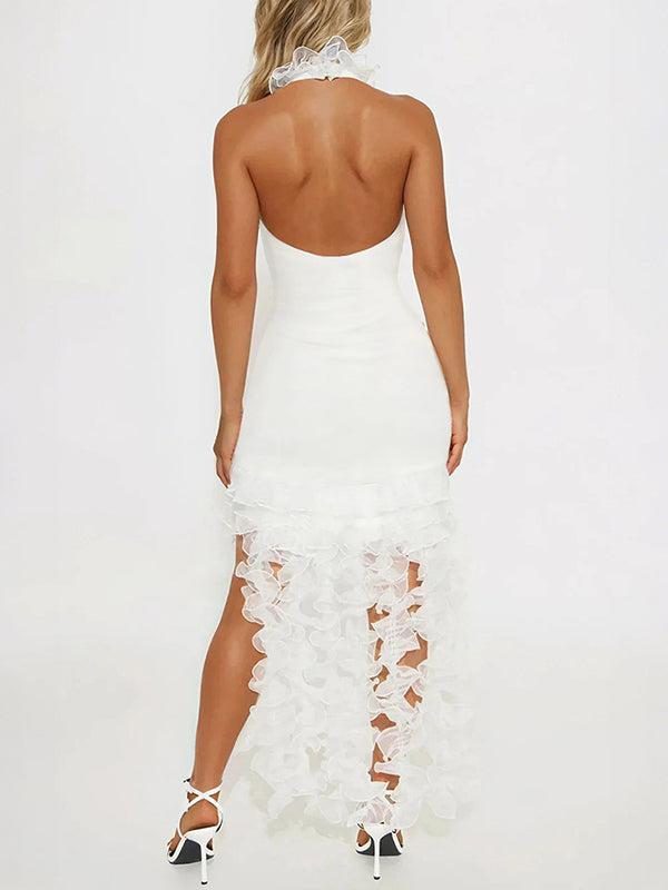 Ruffle Halter Dress