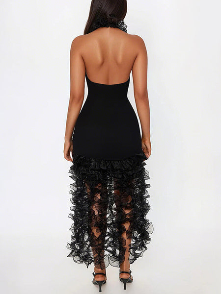 Ruffle Halter Dress