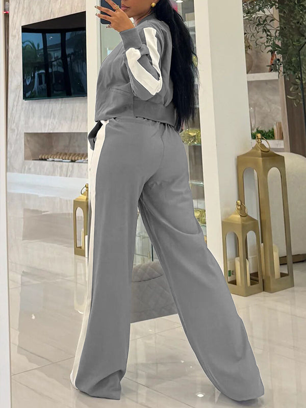 Side-Stripe Jacket & Pants Set