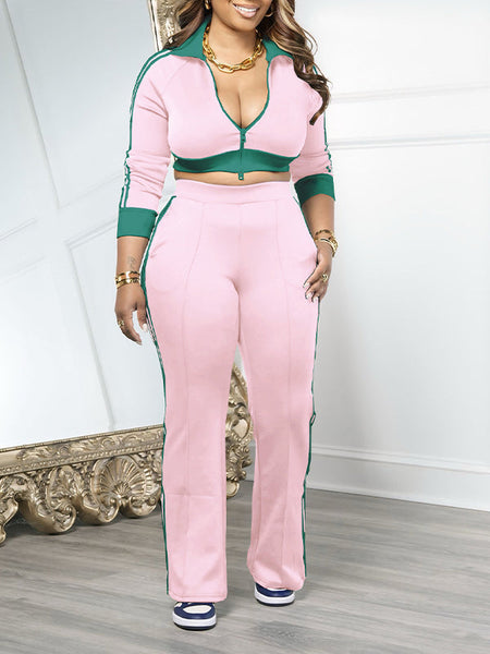 Side-Stripe Jacket & Pants Set