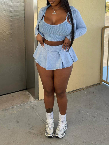 Printed Three-Piece Set