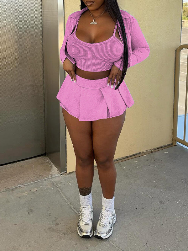 Printed Three-Piece Set