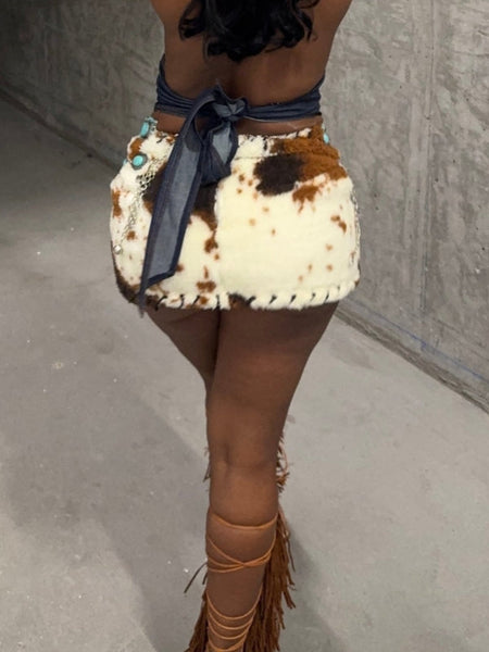 Faux Fur Skirt