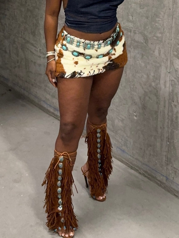 Faux Fur Skirt