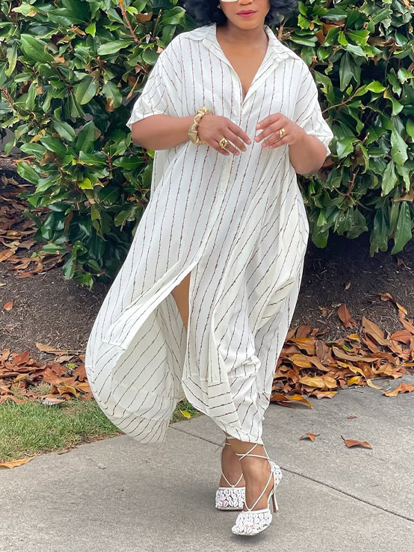 Stripe Shirt Dress