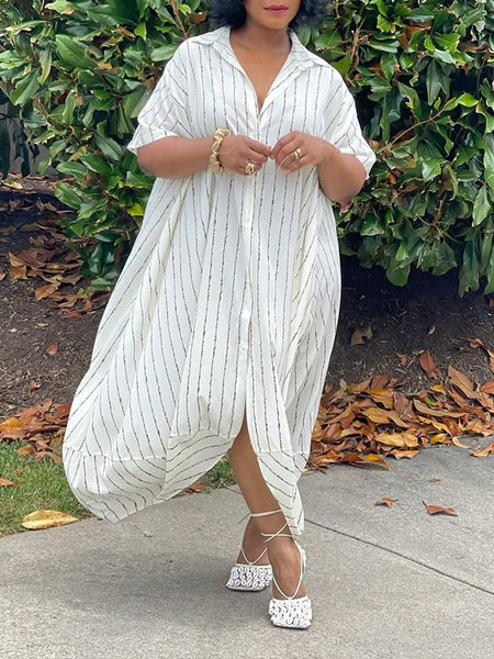 Stripe Shirt Dress