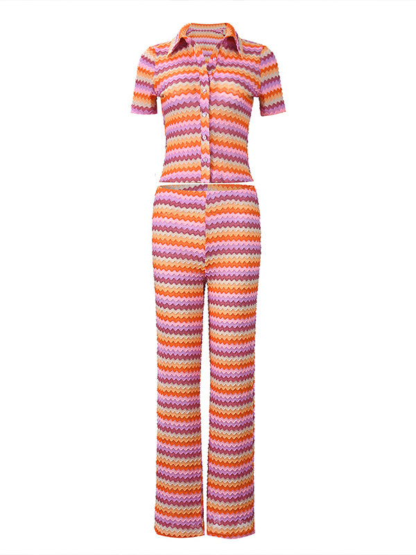 Printed Shirt & Pants Set