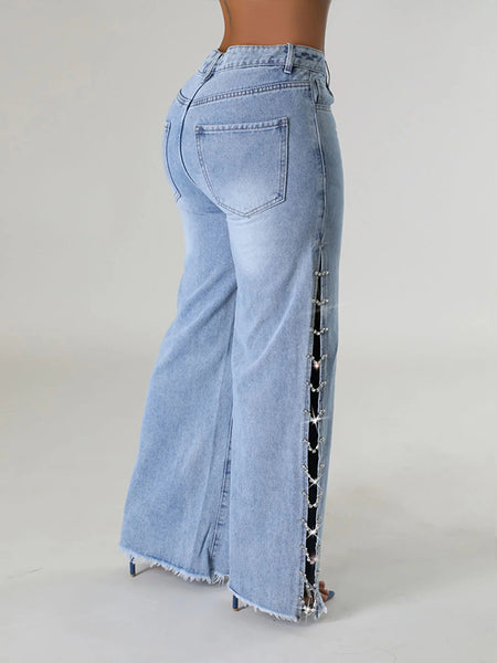 Side Slit Jeans