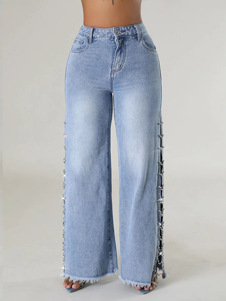 Side Slit Jeans