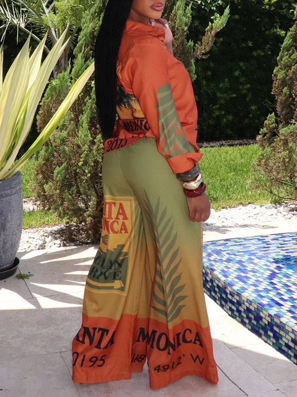 Printed Shirt & Pants Set