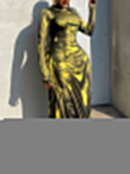 Printed Maxi Dress