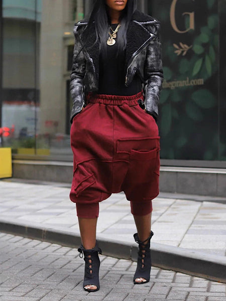Elastic-Waist Heram Pants