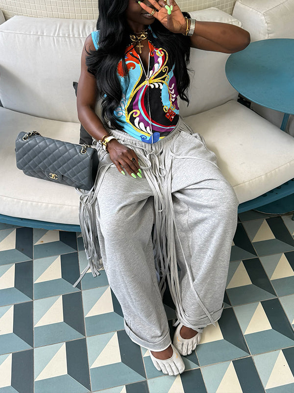 Fringe Sweatpants