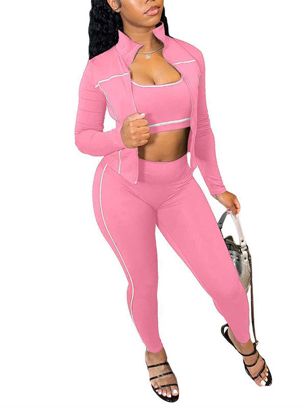 Zip-Front Jacket 3PC Set