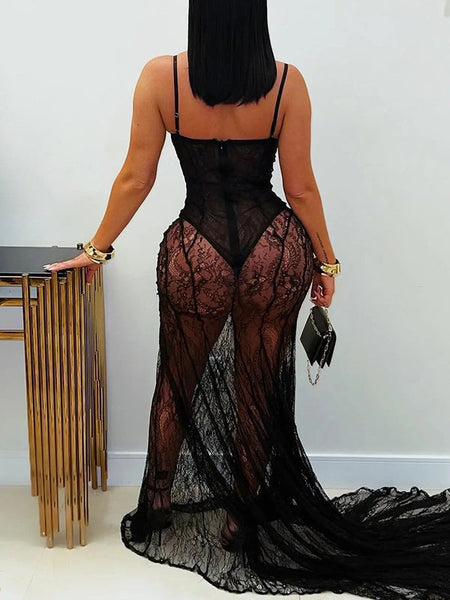 Lace Cami Maxi Dress