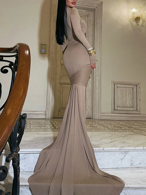 Tied Cutout Maxi Dress