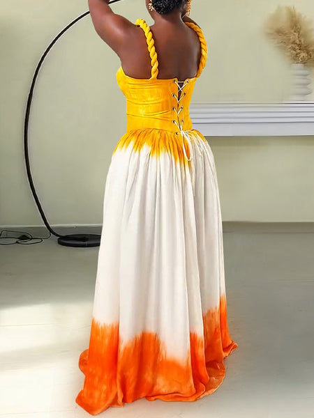Tie-Dye Cami Maxi Dress