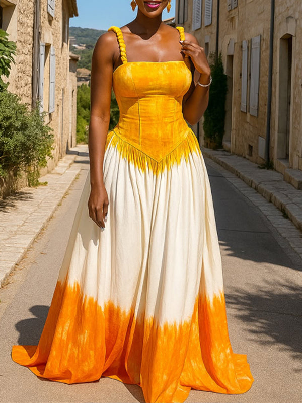 Tie-Dye Cami Maxi Dress