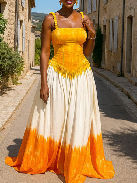 Tie-Dye Cami Maxi Dress
