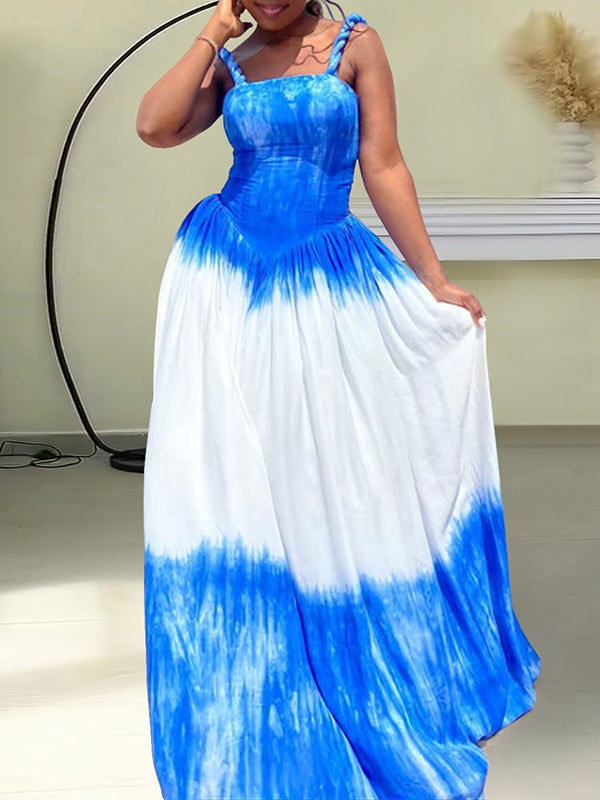 Tie-Dye Cami Maxi Dress