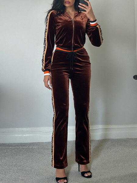Leopard Combo Hoodie & Pants Set