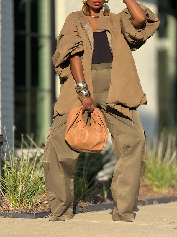 Solid Zip-Front Jacket