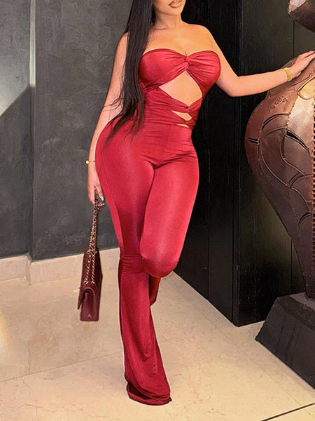 Strapless Cutout Jumpsuit