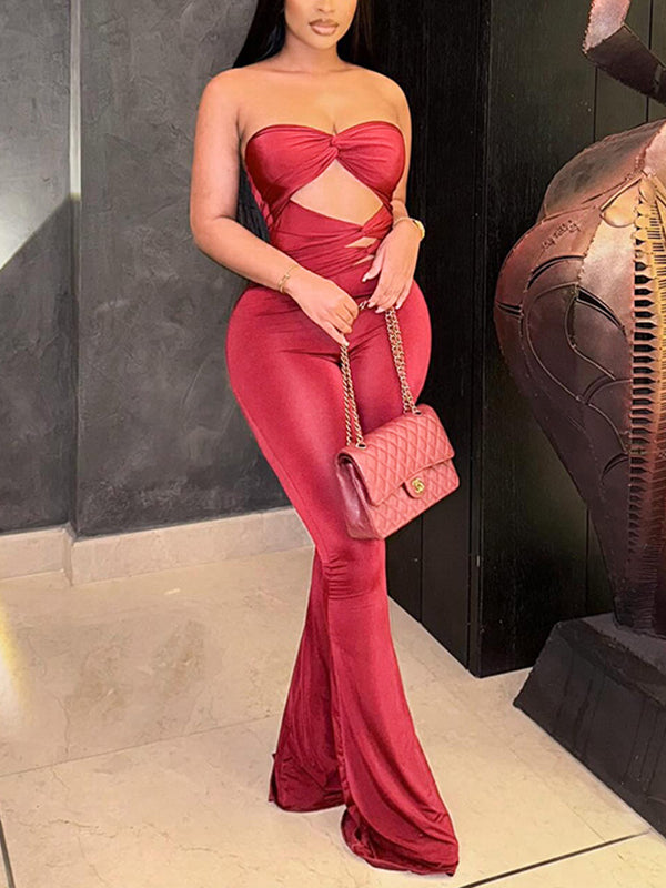 Strapless Cutout Jumpsuit