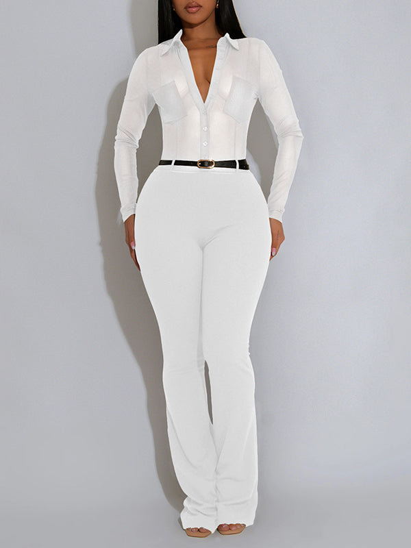 Sheer Combo Jumpsuit