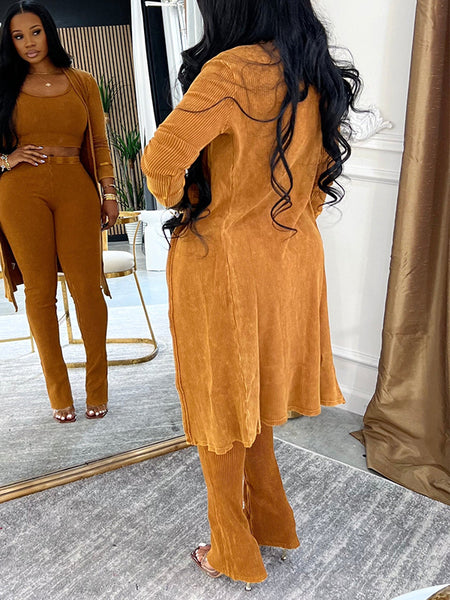 Ribbed Three-Piece Set