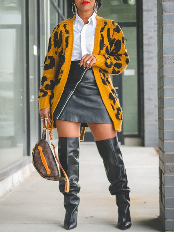 Leopard Tied Cardigan