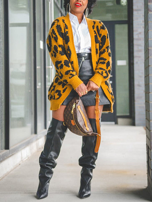 Leopard Tied Cardigan