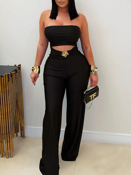 Strapless Cutout Jumpsuit