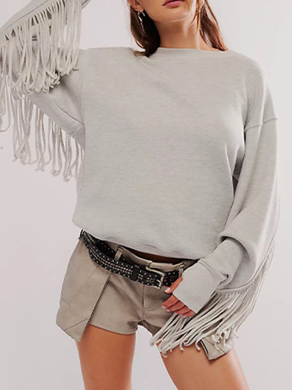 Fringe Combo Sweatshirt