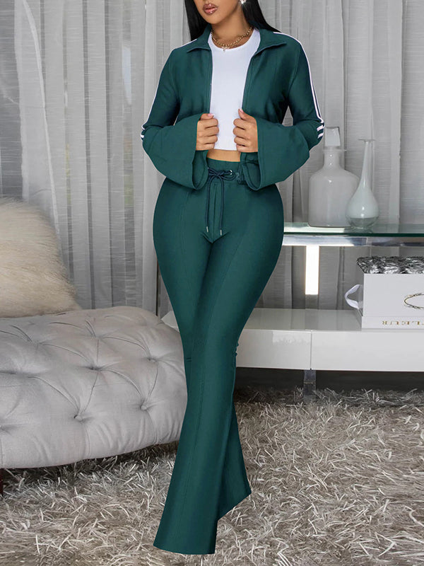Side-Stripe Jacket & Pants Set