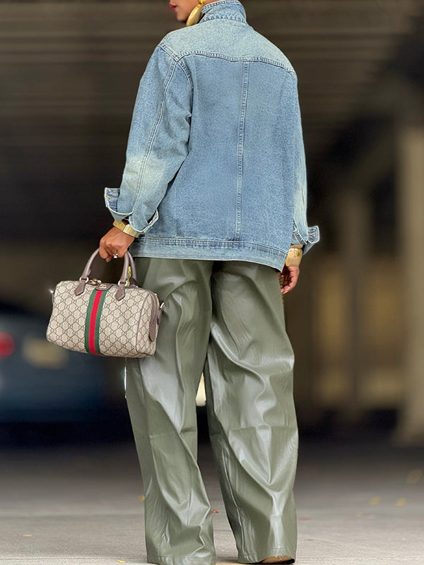 Asymmetric Denim Jacket