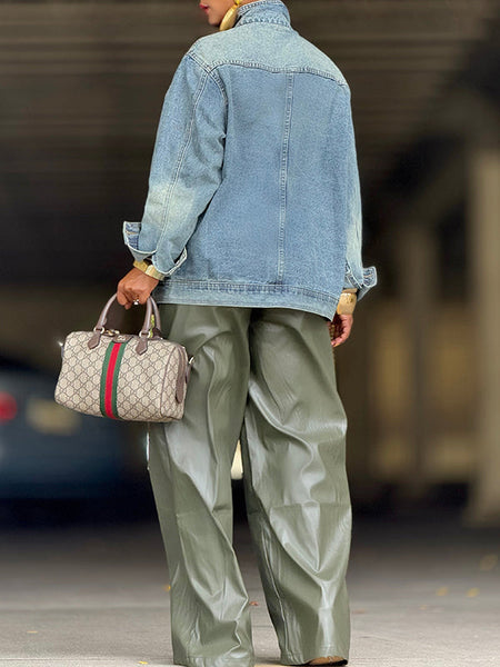 Asymmetric Denim Jacket