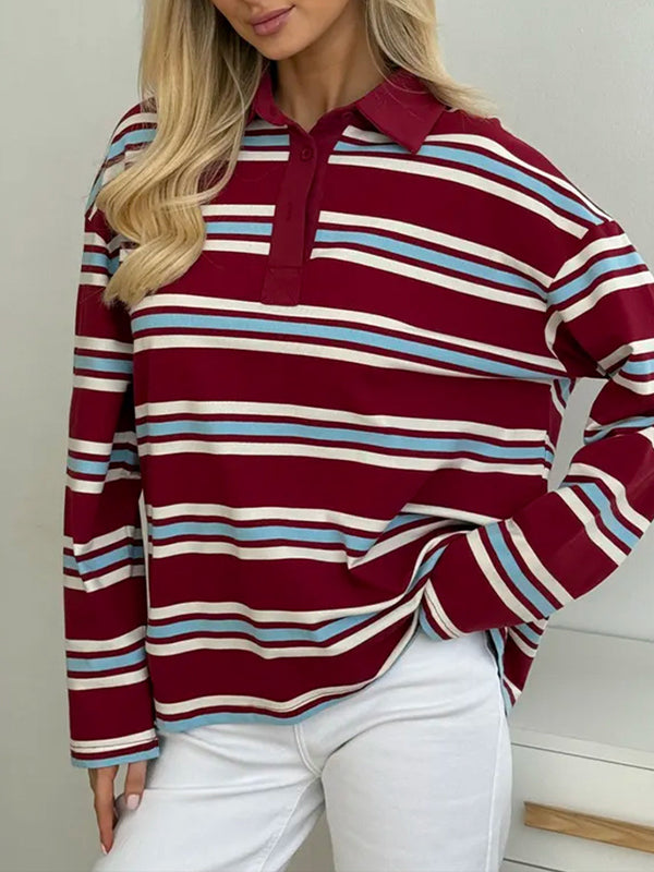 Stripe Polo Top