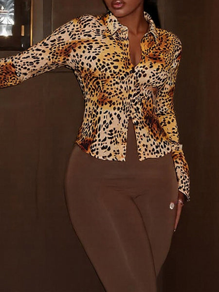 Printed Button-Front Shirt