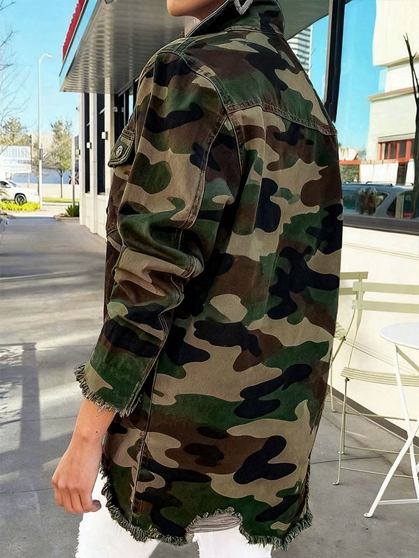 Ripped Camo Jacket