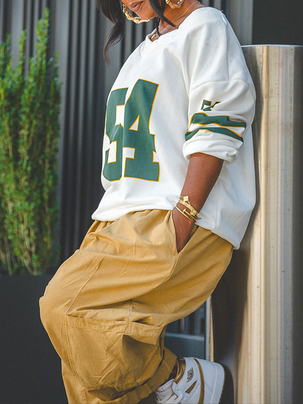 Logo V-Neck Sweatshirt