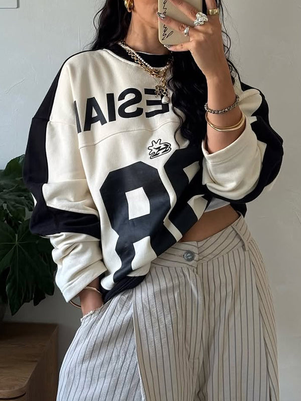 Two-Tone Logo Sweatshirt