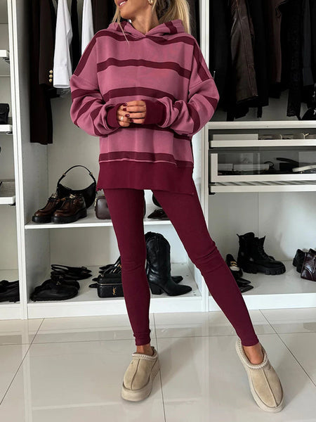Stripe Hoodie & Pants Set