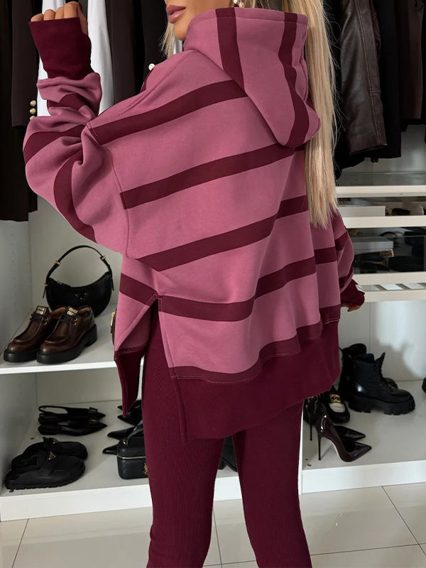 Stripe Hoodie & Pants Set