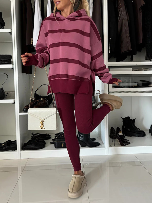 Stripe Hoodie & Pants Set