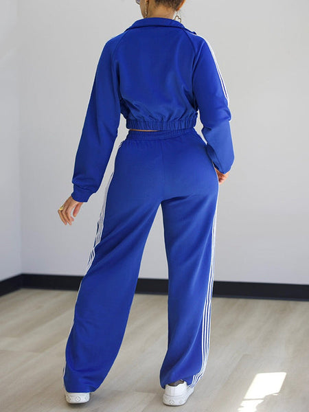 Side-Stripe Jacket & Pants Set